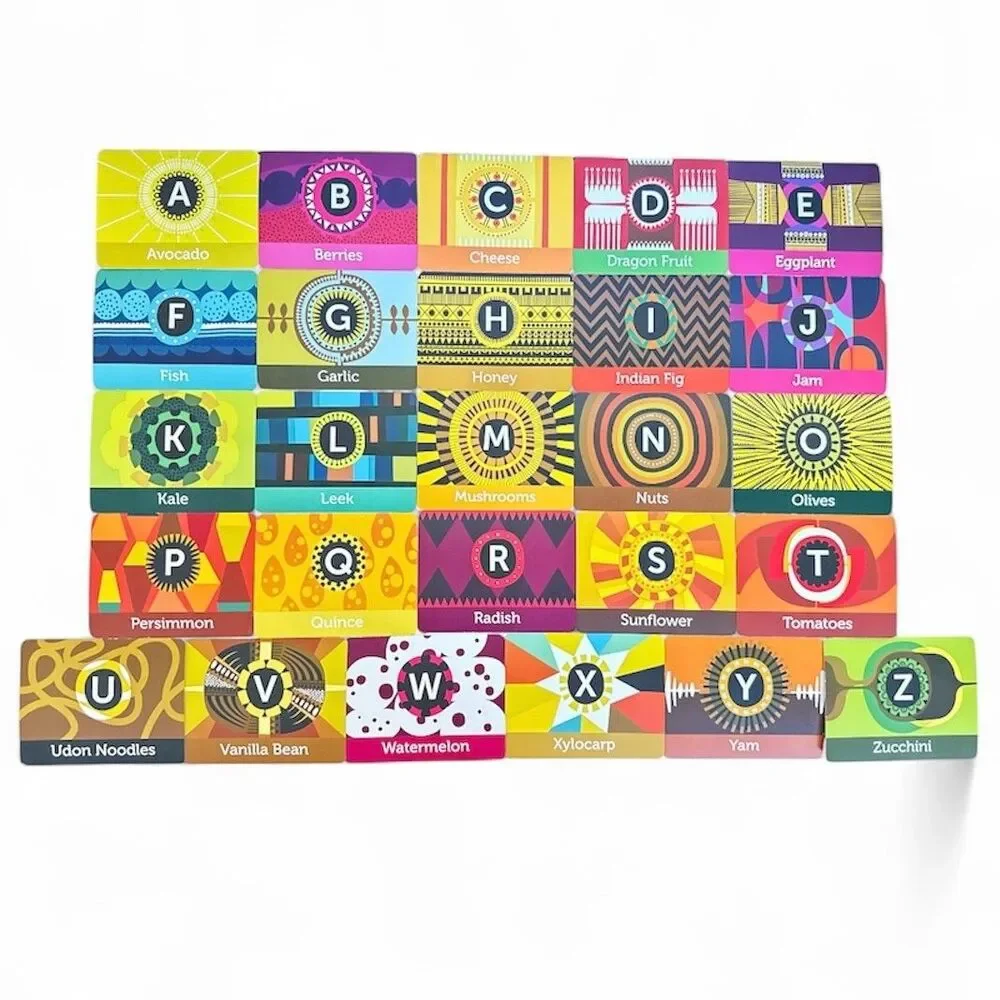 Flash Cards ABC Farmers Market Alphabet Flash Cards Learning Toys by Stefan Page